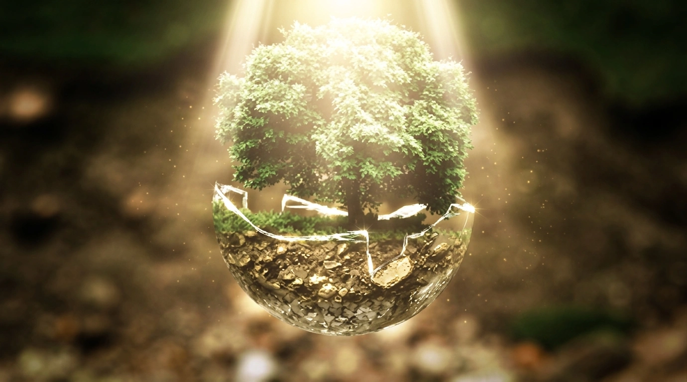terre miniature lumière