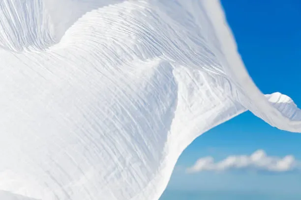 écharpe blanche vent